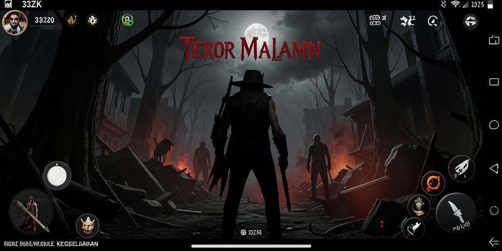 Screenshot gameplay 33ZK menampilkan suasana mencekam dan menegangkan.