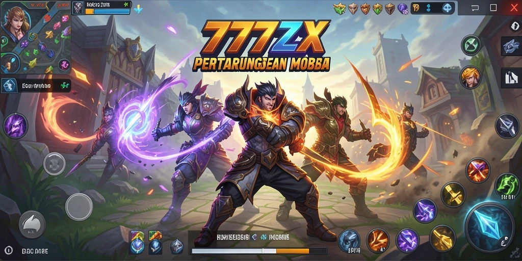 Tampilan gameplay mojang MOBA yang menegangkan di 777ZX.