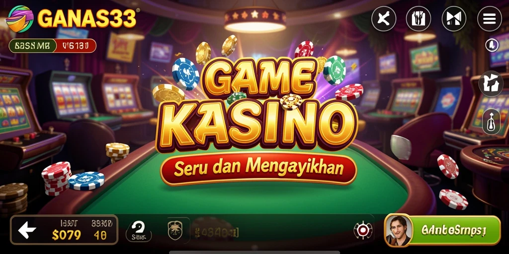 Tampilan menarik dari gameplay kasino GANAS33 yang mengasyikkan.