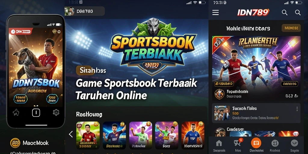 Tampilan utama gameplay taruhan olahraga di IDN789.