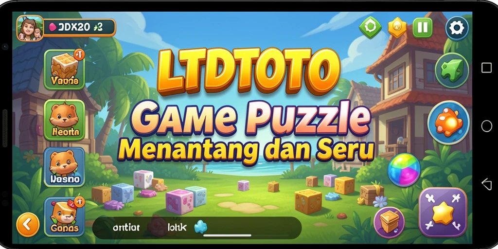 Screenshot gameplay LTDTOTO yang menampilkan tantangan Puzzle seru.
