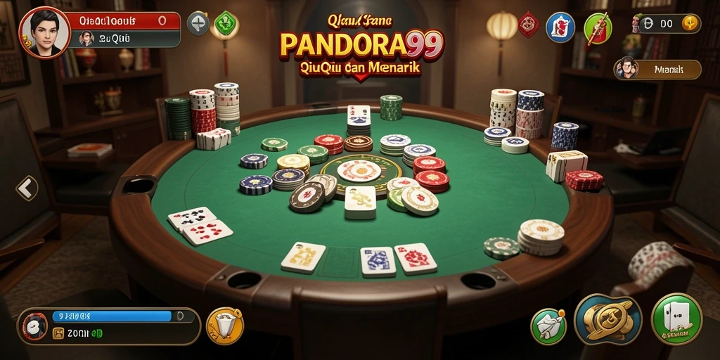 Screenshot gameplay PANDORA99 menampilkan aksi seru QiuQiu.