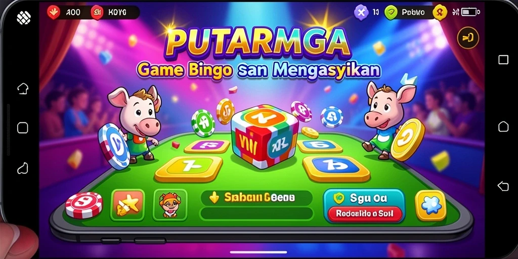 Tampilan gameplay PUTARMEGA yang mendebarkan dalam permainan Bingo.