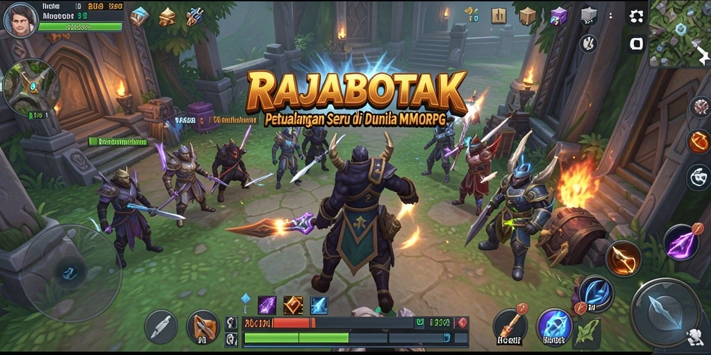 Tangkapan layar gameplay <strong>RAJABOTAK</strong> menampilkan pertempuran epik dan eksplorasi dunia terbuka.