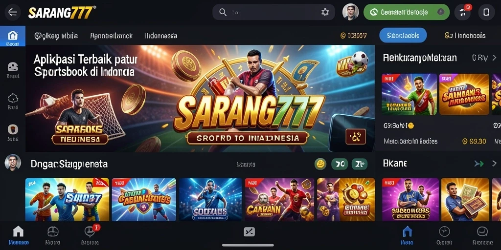 Tampilan menarik dari gameplay SARANG777 untuk taruhan olahraga.