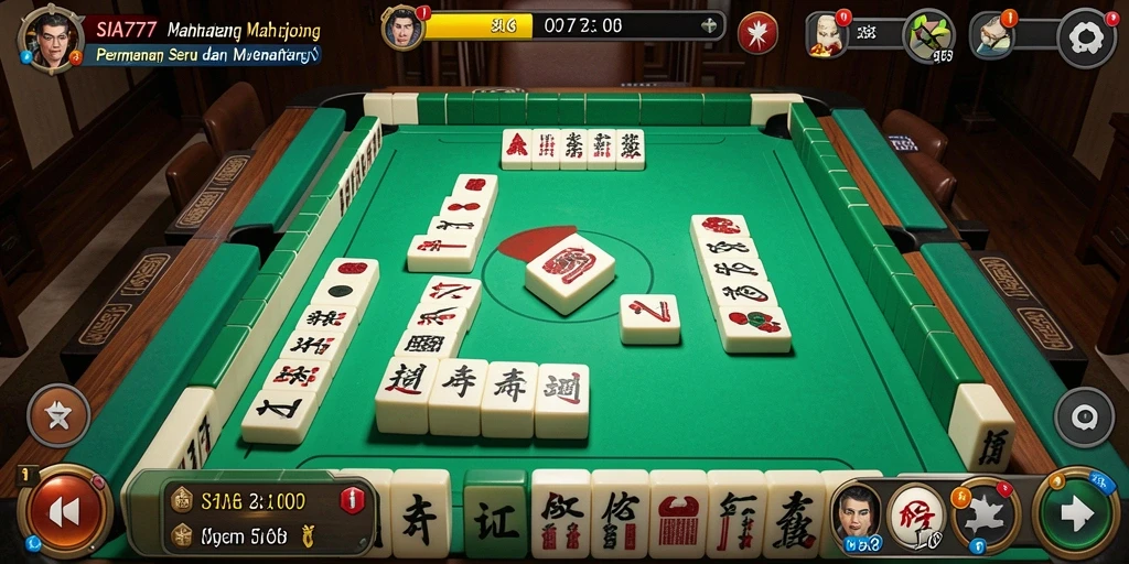 Screenshot gameplay SIA777 menampilkan aksi menarik permainan Mahjong.
