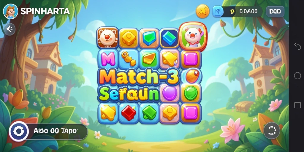 Tampilkan gameplay seru dari SPINHARTA yang penuh warna.